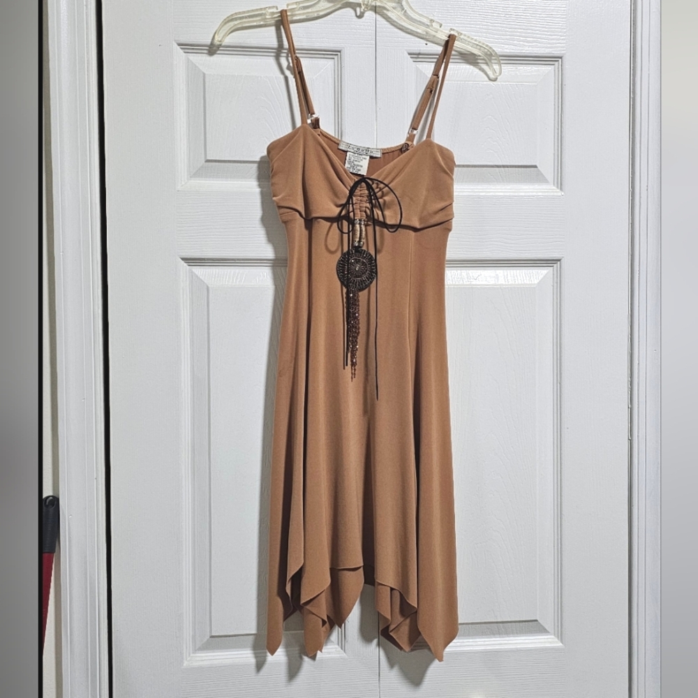 La Belle Vintage Deadstock Tribal Native American Asymmetrical Hem Dress